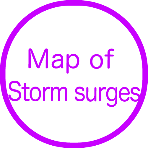 Map of Storm surges
