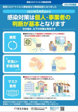 感染対策は個人・事業者の判断が基本となります