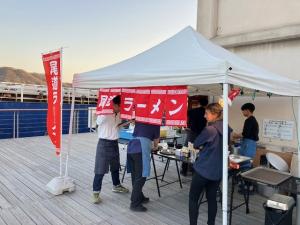 尾道ラーメンの販売スペースの写真