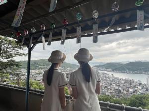 千光寺から市街地を望む写真