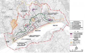 尾道・向島歴史的風致地区（区域図）